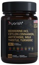 Suplement berberyjski - Wysoka wytrzymałość 7500mg odpowiednik - Berberine z Ceylon Cynamon, Mleko Thistle & Turmeric - 120 Kapsułki wegańskie - Non-GMO, USA