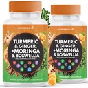 Turmeric Moringa Supplement Equipment 124; Ginger, Boswellia, Saffron, Święty Bazyle- Joint Supplement for Women and Men with Ceylon Cynamon, Quercetin, Tart Cherry - 240 Count
