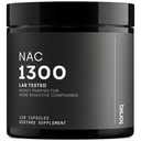 Toniiq 1300mg NAC - 2 miesięczne dostawy - min. 98% + Czystość Tested - Wysoka wytrzymałość Biodostępny suplement do cysteiny NAC - 120 Kapsułki z cysteiną Wegetariańską N Acetyl - Lab Tested TQ