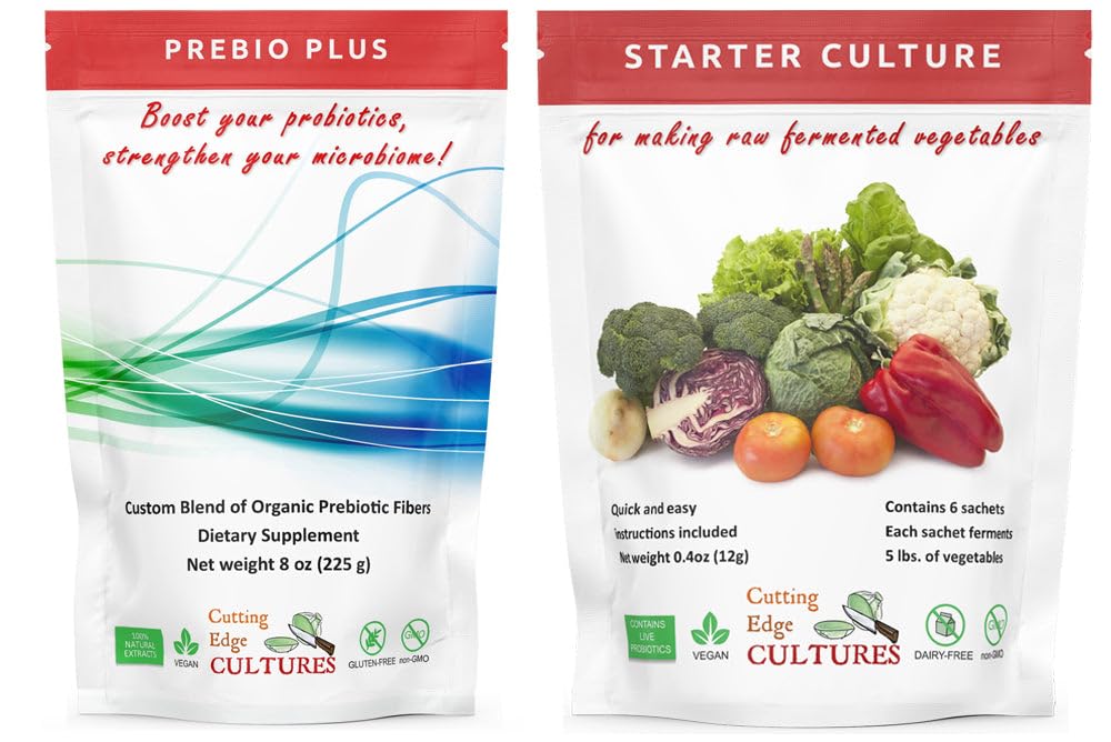 Cięcie Kultury Krawędź Prebio Plus Prebiotyczny Proszek Fiber Najlepszy Mieszanka Mieszanka Organic Prebiotic Fibers Suplement diety 8 oz
