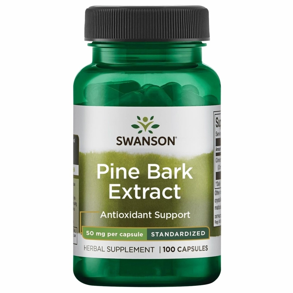 Swanson Pine Bark Extract 50 Miligramów 100 Kapsułek