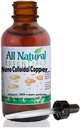 Nano Colloidal Mineral Supplement Miedź płynna Mineral 2oz 240ppm Butelka Koszerna Miedź wszystko naturalne dla dorosłych, Mężczyźni, Kobiety, Dzieci (Dropper)