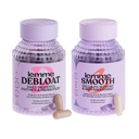 Lemme Debloat and Smooth Bundle - Prebiotyczne, Probiotyczne i Digestive Enzym Kapsułki do Bloating & Gas Relief, Redukcja Cellulit, Plump Skóra, Gładki Cellulit