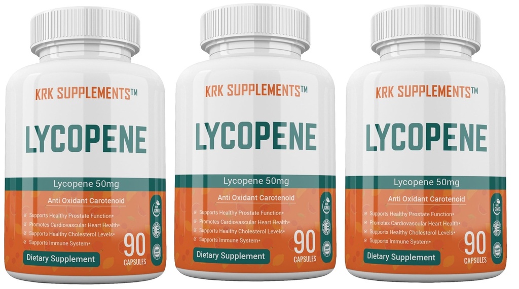 3 Butelki Likopen 50 mg 270 Kapsułki ogółem