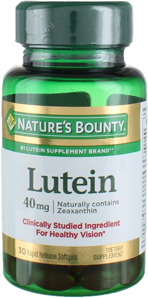 Nature 's Bounty Lutein Softgels, 30 liczenie (Opakowanie po 2)