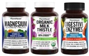 FarmHaven Magnezu Glycinate & Malate + Milk Thistle + Digestive Enzymes with Probiotics