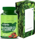 Kompleks witaminy B 100% RDA - 200 tabletek / kapsułek - suplement witaminy B (B1, B2, B3, B5, B6, B7, B9, B12), zieleń