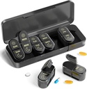 AM & PM Pill Organizator 7 dni, Cotygodniowy Pill Case 2 razy dziennie, Pill Box 7 dzień, Medicine Pill Organizator podróży, Witaminy, Oleje rybne, Suplementy