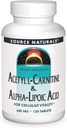 Źródło Naturals Acetyl L- Carnitine & Alpha- Lipoic Acid 650mg- 120 Tablets