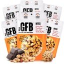 The Gluten Free Brothers Dark Chocolate Peanut Butter Bites - Gluten Free Protein Balls – Non GMO, Soy Free, Vegan – Snack Size Plant Based Protein Energy Balls, 4 oz (6 Count)