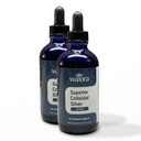 Superior Colloidal Silver, Waiora, Liquid Mineral Supplement, 40 PPM, do wsparcia immunologicznego, Niebieska butelka szklana z kroplomierzem (2