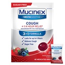 Mucinex Instasoothe Sugar Free Cough Drops, Cough Medicine for Dorothy with Dextromethorphan HBr, Non Menthol Cough Drops, Cough Suppressant Lozenges, Mixed Berry Medicated Cough Drops, 40ct