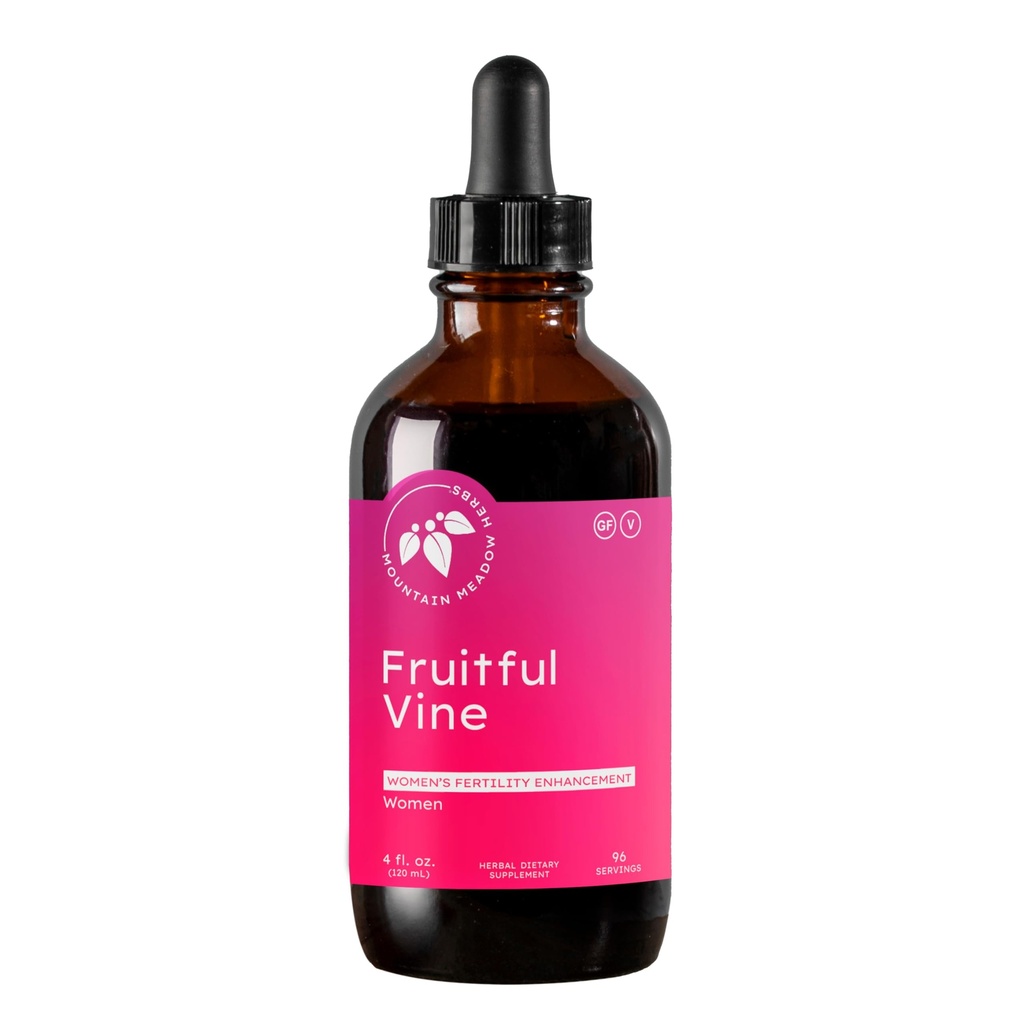 Mountain Meadow Herbs Fruitful Vine - Hormonal i Reproductive Health Support for Women, Dong Quai, Chaste Tree and Herbal Blend for Fertility and Cycle Balance, 4oz