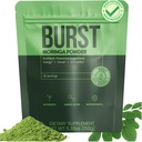 Burst Moringa Powder Organic 150g | Wild Harvested 100% Pure Moringa Leaf from the Miracle Tree, Non-GMO, Gluten-Free, Vegan | Rich in Vitamins, Minerals & Antioxidants | Natural Superfood Powder