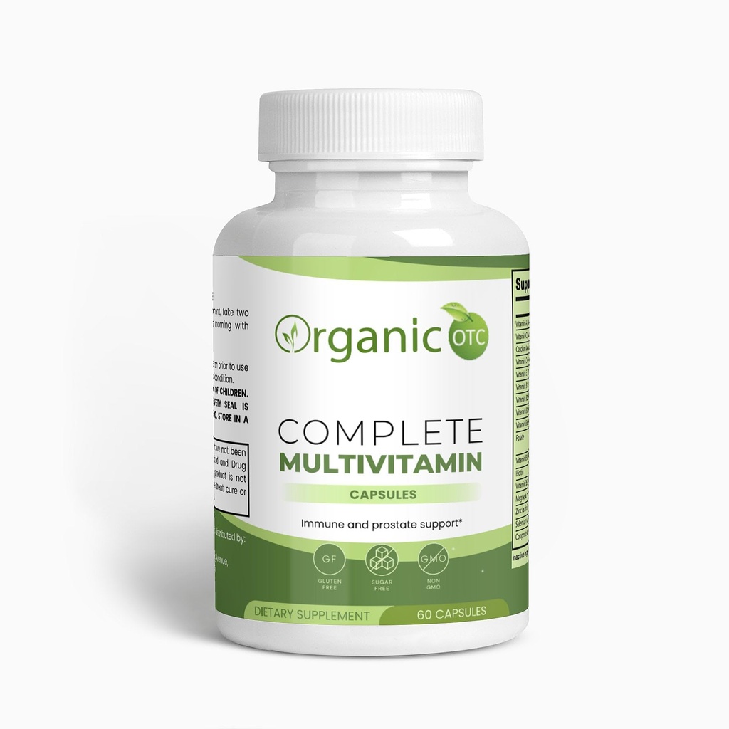 Generic Organic Complete Multivitamin - Includes Vitamin B Complex, Green Tea, Pomegranate & Herbal Blends - Vegetarian Capsules - Maintain A Balance Life - 60 Capsules