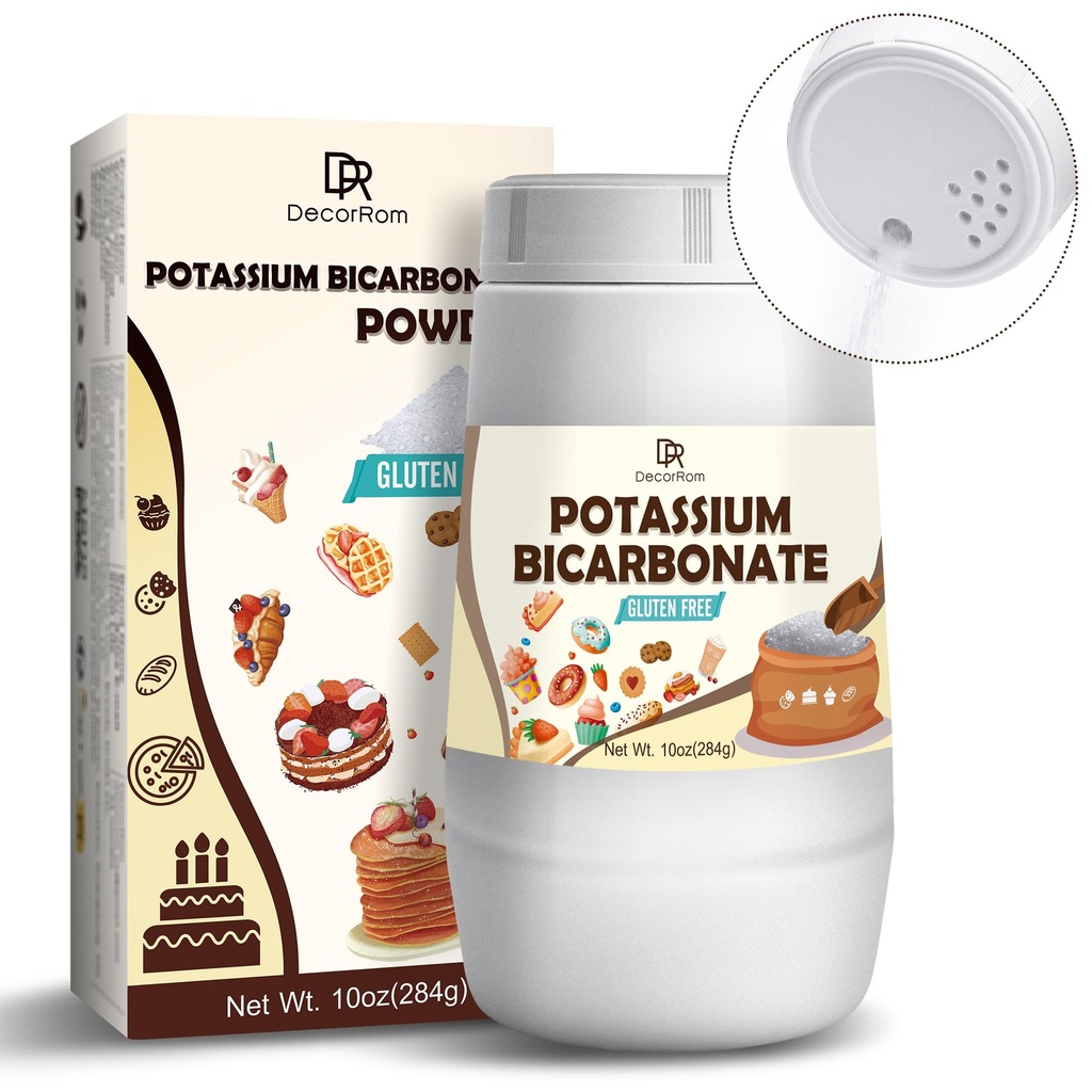 Biwęglan potasu 10oz - 100% Czysty biwęglan potasu Proszek dla roślin, Ciasta, Produkcja wina, Leavening - Żywność Bikarbonian potasu Proszek Środek do pieczenia, Ciasteczka, Przekąski