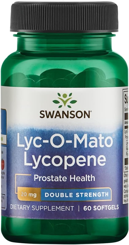 Swanson Double- Siła LYC- O- Mato Lycopene 20 Miligramy 60 Sgels
