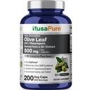 NusaPure Olive Leaf 20% Oleuropein 50: 1 Extract, 500 mg Ekwiwalent do 25,000 mg 200 Veg Caps Nadaje się do wegetarian i wegan, Non-GMO