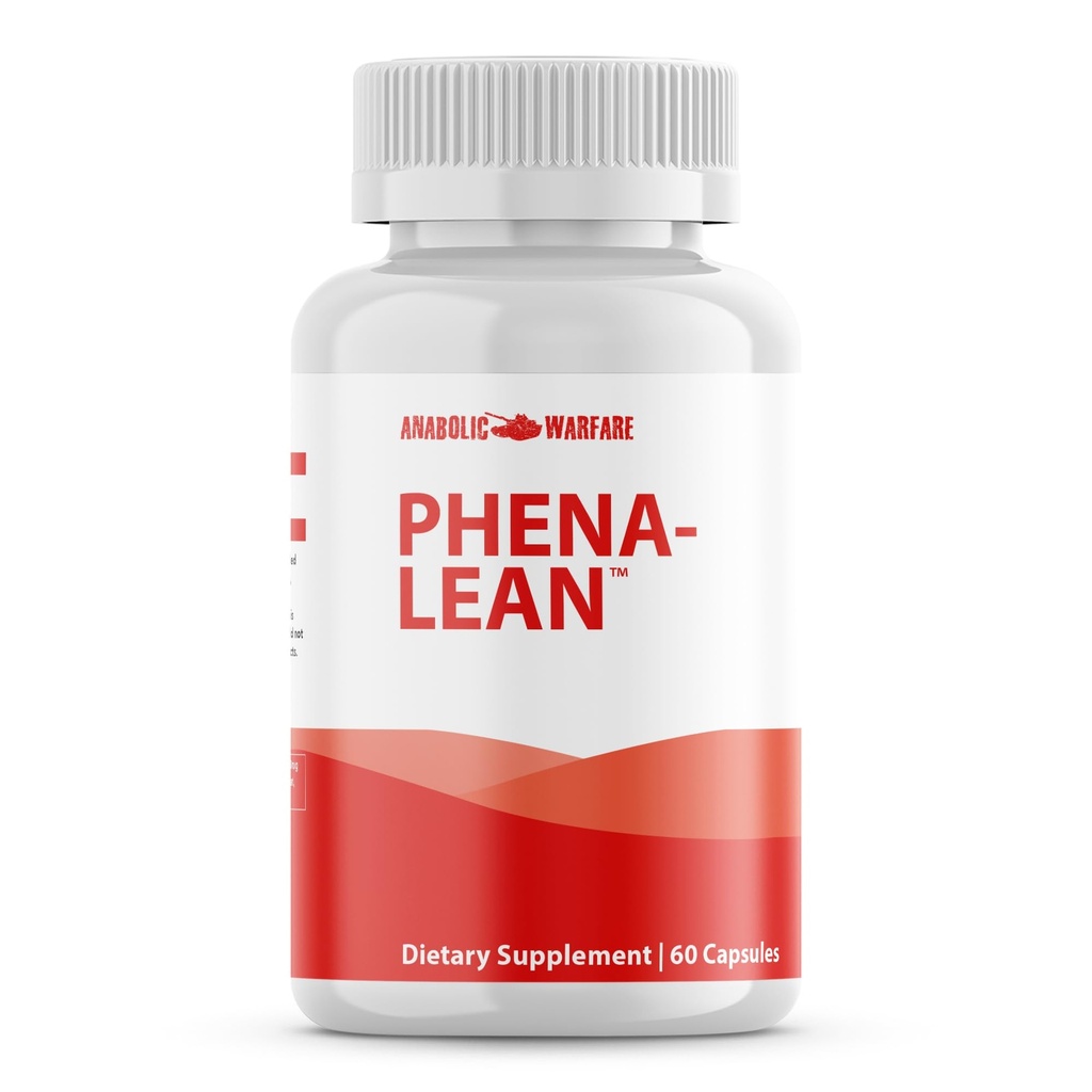 Anabolic Warfare Phena-Lean Premier Supplement from Thermogenic Body Composition Supplement – Fuel Your Fire, Promote Energy, Increase Focus* - 60 Capsules.