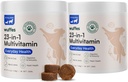 Wuffes 23- in-1 Przeżuwalny Pies Multivitamin & Suplementy Bundle - Pies Multivitamin dla Small & Large Rasa - 2 Pack - 60 Count