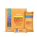 NANOWELL 12 Szczepy Probiotyczne 55 Miliard CFU z Digestive Enzymy Proszek - Wsparcie immunologiczne, Gut Health, Probiotyki, Prebiotyki i Postbiotyki - 60 Sticks, 60 Day Supply