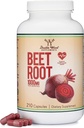 Kapsułki z buraka cukrowego (Organic and Vegan) (210 Count, 1000 mg per serving) - Super Food from Beets with High Nitrate for Total Health Support by Double Wood