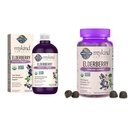 Park of Life Organics Plant- Based Elderberry immunologiczny Syrop 6.59 fl oz & Organics Elderberry Gummies dla dorosłych i dzieci