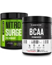 Jacked Factory Nitrosharge Pre- Trening w Grape & BCAA w Punch Owoce dla Muscle Building and Recovery