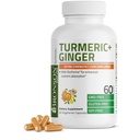 Bronson Turmeric + Ginger Extra Siła Wspólne Zdrowie i Przeżywanie Wsparcie z BioPerine, Non-GMO, 60 Kapsułki wegetariańskie