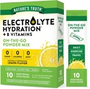 Nature 's Truth Electrolyte Powder Pakiety proszku 124; 10 Pack Description 124; Sugar Free Description 124; Vegan, Non-GMO & Gluten Free Drink Supplement