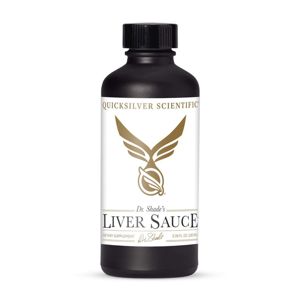 Quicksilver Scientific Liver Sauce - Liposomal Liver Detox z DIM, Quercetin, Kwas lipoinowy, Ostle mleka i suplement Dandelion Root - Pomaga Bile & Toxin Momentum (100 ml / 3.38 oz)