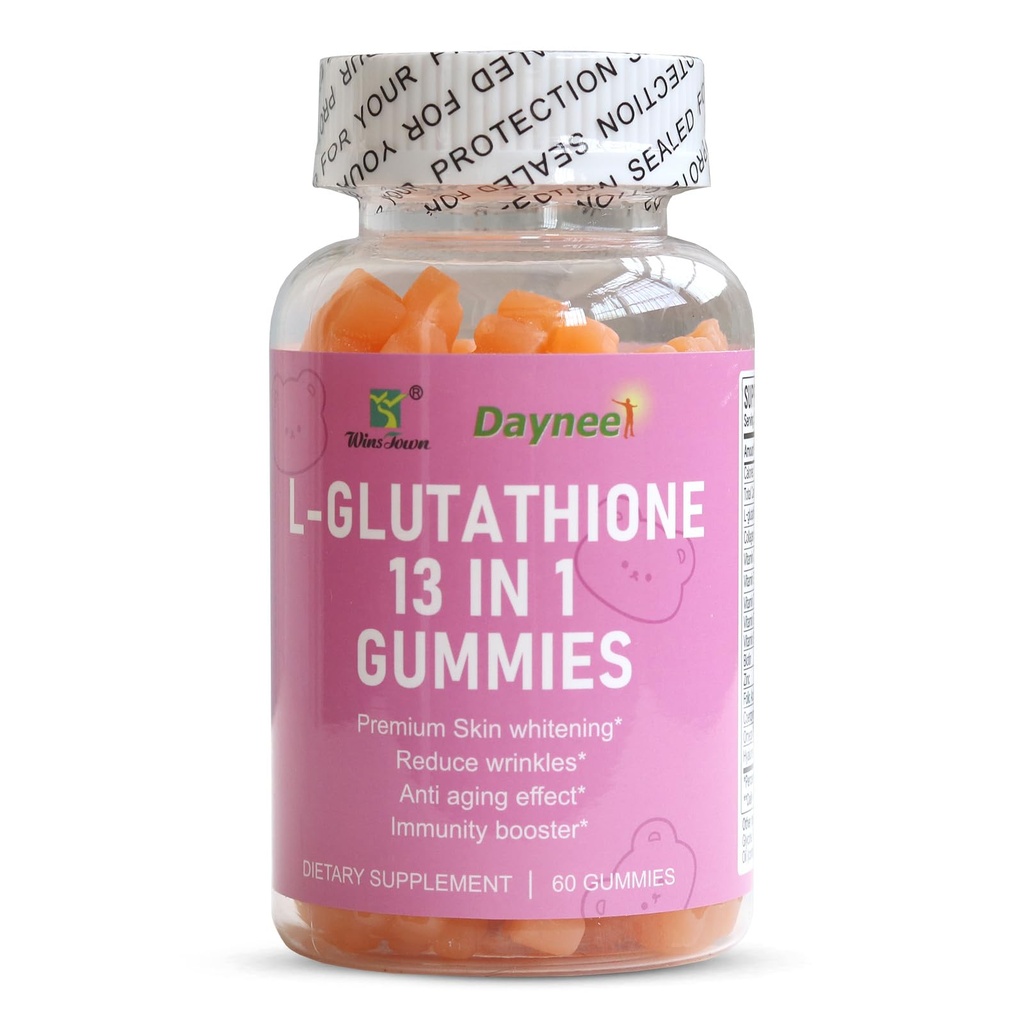 L- Glutation 13 in 1 Gummies, 1200mg, Reduce Wrinkles & Anti- Aging, 60 Count