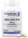 Pacjent Jeden Alpha Lipoic Acid (ALA) 200 mg Acidum 124; Suplement przeciwutleniający do wsparcia Nerwy i Zdrowia wątroby * Acid 124; 90 Kapsułki