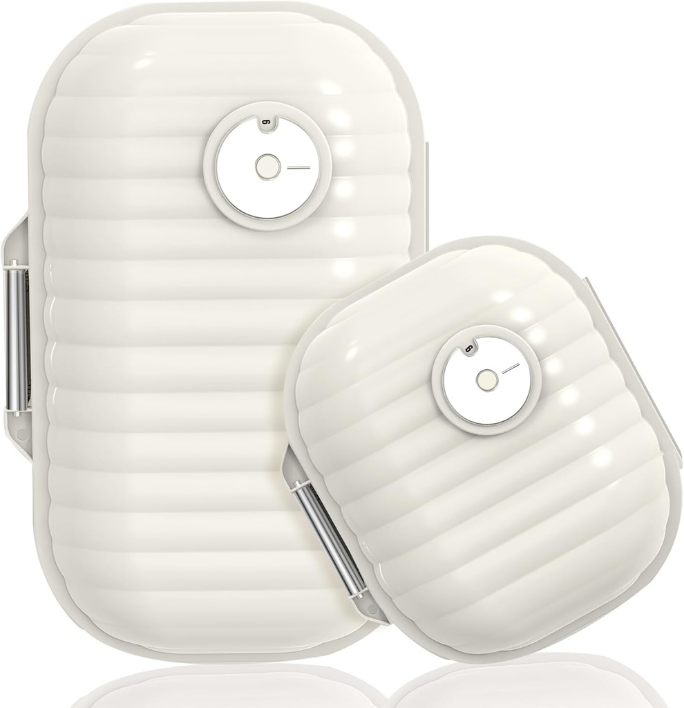 Travel Pill Organizator, 2 Pack Portable Pill Box 7 Die Małe pill Case Moisture Dowód Codziennej Medycyny Pojemnik witaminy dla witamin, Suplementy Tracker Travel Essentials (Małe + Duże)
