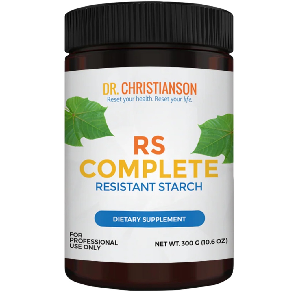 Dr Christianson RS Complete - Powder Resistant Skrobia z organiczną zieloną mąką bananową - Non-GMO + Dariry Free Fiber Powder Supplement - The Metabolic Reset Diet (30 Servings / 300g)