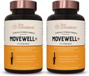 Live Conscious Joint Health Supplement - Olej z kryla antarktycznego MoveWell Plus, Astaksantyna naturalna i kwas hialuronowy 124; Wygrywa Glukozamina (2 opakowania)