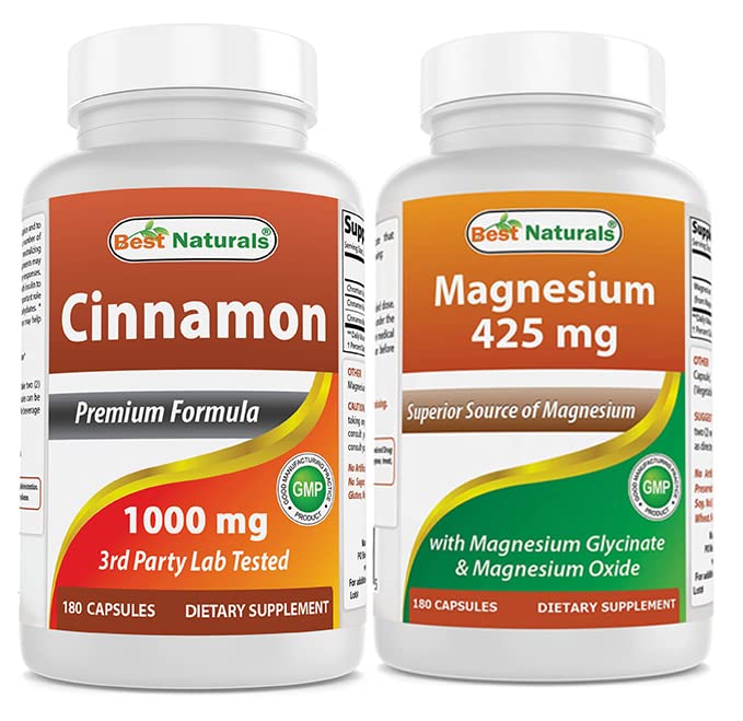 Cynamon 1000 mg i glicynian magnezu 425 mg