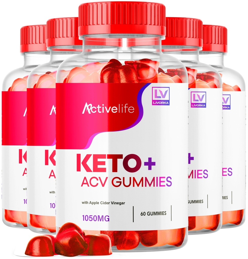 (5 Pack) ActivLife Keto ACV Gummies Advanced Formula, 300 Gummies for 5 Months