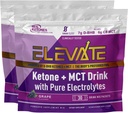 Prawdziwe Ketones Exogenous Keto D BHB + MCT + Electrolytes, Kofeina Free Drink Mix Powder, Tart Grape dla Rapid Ketosis (56 Servings)