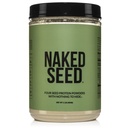 Naga Nasienie - 4 Proszek z białka nasion, Tylko 4 Składniki - Chia, Arbuz, Słonecznik i Nasiona dyni - Gluten- Free, Soy Free, Wegan, No Gmos, Brak sztucznych słodzików - 15 Słupki