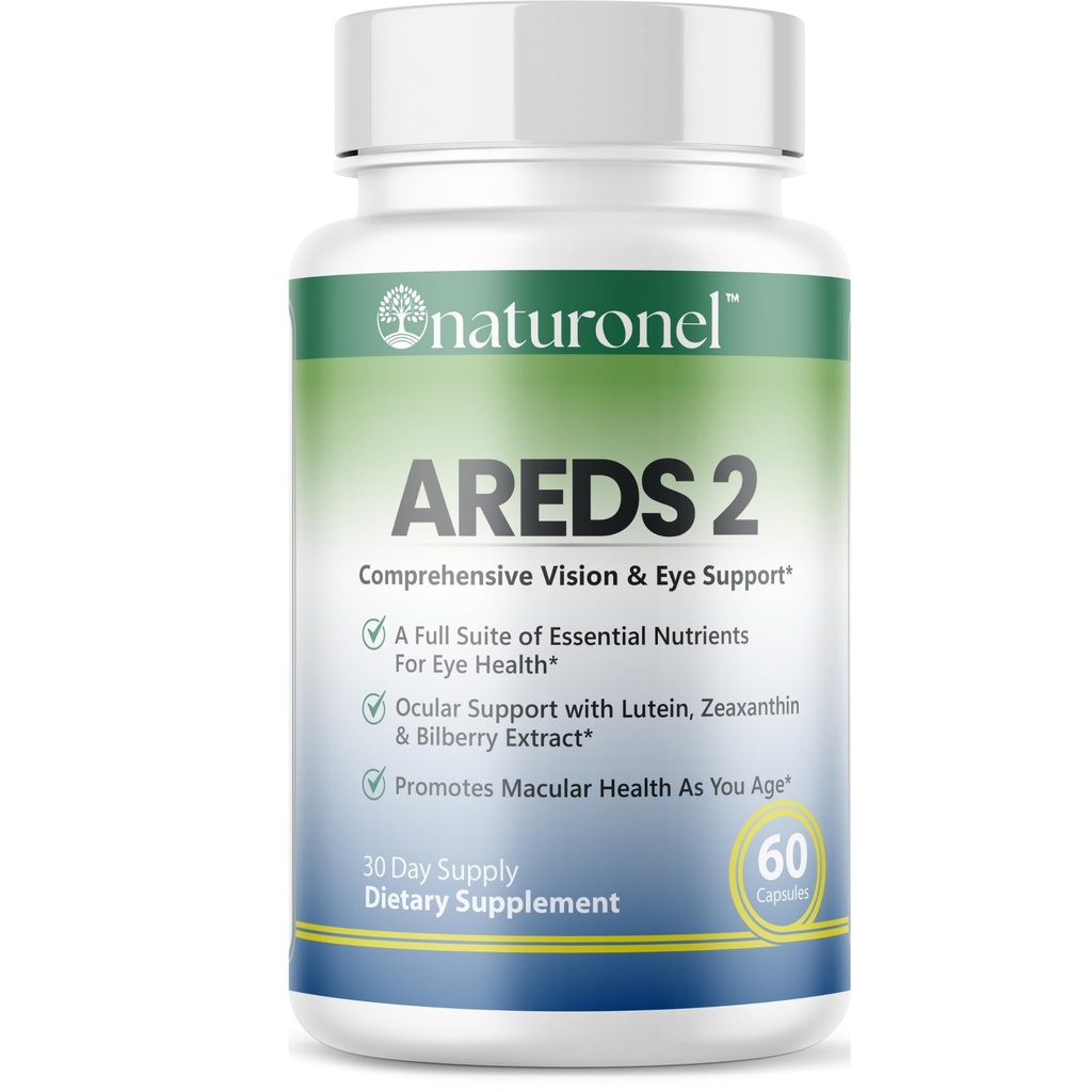 Areds 2 Formula – Eye Health Vitamins for Adults Over 50 | Lutein, Zeaxanthin, Bilberry, Eyebright | Eye Vitamins for Seniors | Ultimate Eye Support – All Reds 2 Eye Vitamins (1 Bottle)