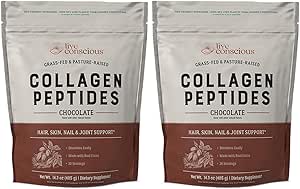 Live Conscious Collagen Peptydes Powder - Czekoladowy Collagen Powder - Włosy, Skóra, Nail, i Joint Support - Typ I & III Kolagen pokarmowy Suplementy dla kobiet i mężczyzn (2- Pack)
