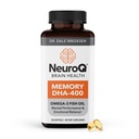 LifeSeasons NeuroQ Memory DHA- 400 - Omega- Fish Oil Supplement - Mental Performance & Balance - Pomaga Neuro Brain Health - Chroni przed utratą pamięci i poprawia Focus - 120 Softgels
