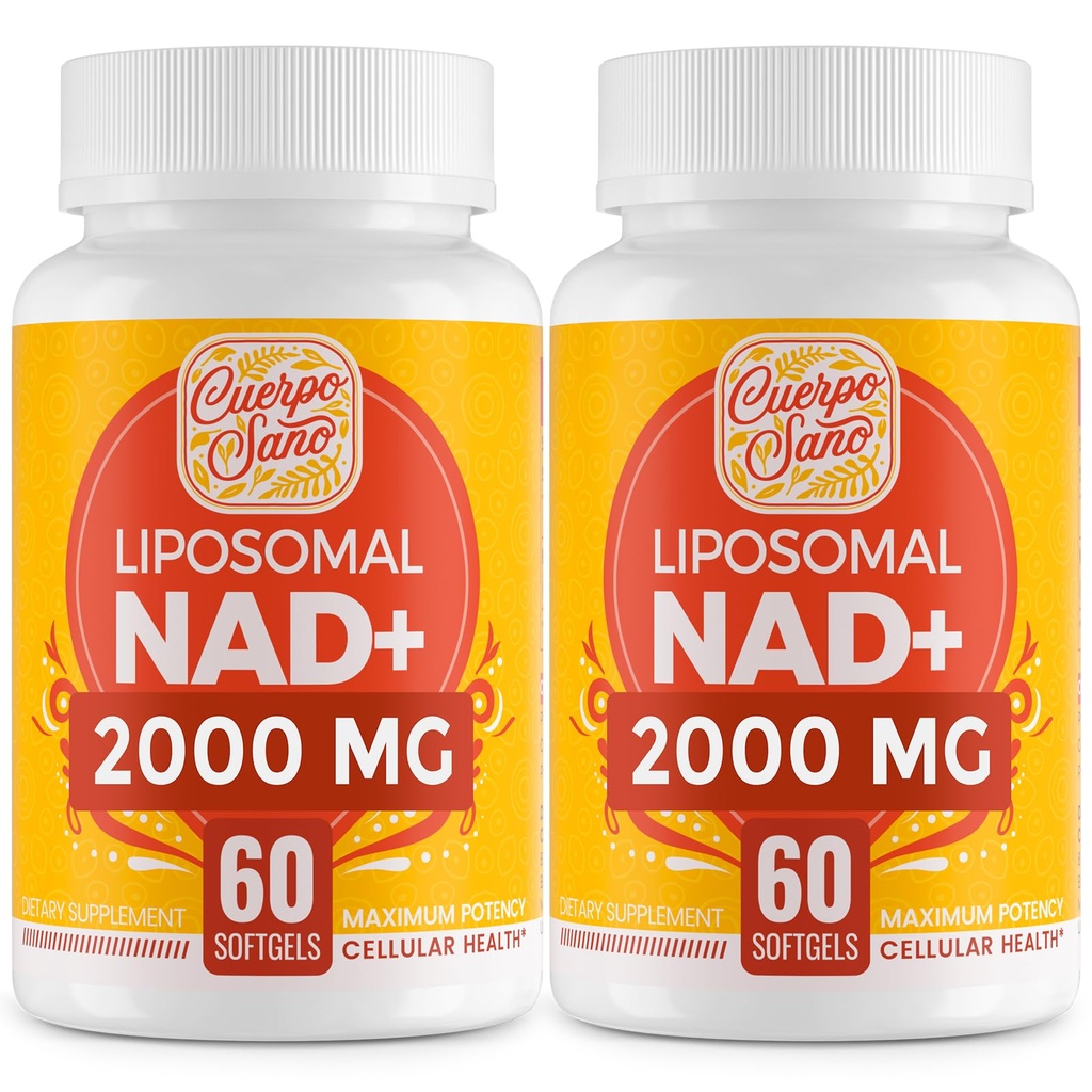 2000 MG NAD Suplement, Liposomal NAD + z wysoką absorpcją, bardziej wydajny niż Nikotynamid Riboside, Pure & Plus suplement booting, Obrona starzenia, Metabolizm & Komórki, 120 softgels