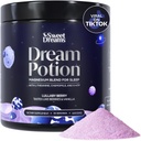 SweetDreams Dream Potion Sleep Support Blend with Magnezu Glycinate, Glicyna, L- Theanine & Rumomile - Sugar Free Blueberry Flavor (30 Służenia)