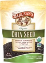 Barlean 's Organic Chia Seeds z 2,140 mg Omega 3 Kwasy tłuszczowe, Fiber Supplement for Whole Chia Seed for Smoothies, Non-GMO Certified, 12 oz