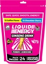 VITAL 4U ® Liquid Energy Shot - Kawa i Czekolada Cherry Combo Pack, Ginseng, Witaminy B, naturalnie Sweetened, 24 szt.