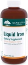 Genestra Brands Liquid Żelazo 124; Colloidalny suplement mineralny 124; Naturalny aromat malinowy 124; 16.2 fl. oz.