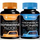 Suplement berberyński 1500mg - Berberyna liposomalna z ceylońskim cynamonem Magnezu Glicynian Kapsułki - 750mg - Suplement magnezu Wysoka Absorpcja Suplement