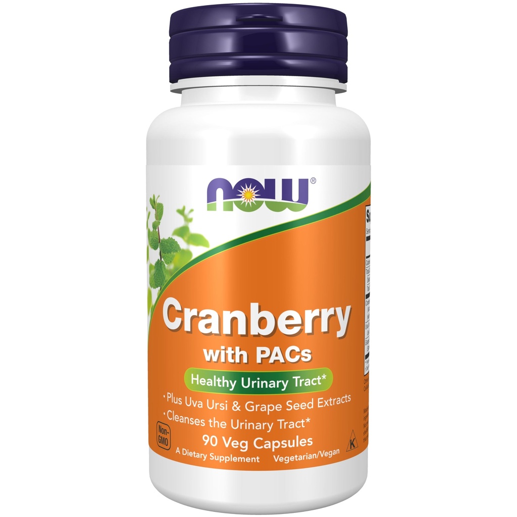 Teraz dodatki, Żurawina z PAC, plus Uva Ursi i nasiona winorośli ekstrakty 90 Kapsułki